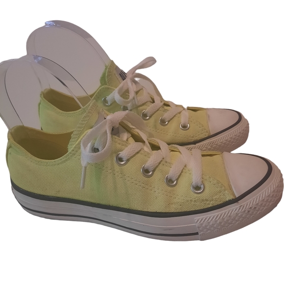 Converse Low Top Light Neon Yellow Lemonade Sneakers - Picture 6 of 12